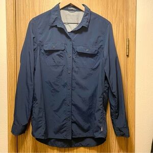Eddie Bauer Blue Lightweight Shirt Jacket